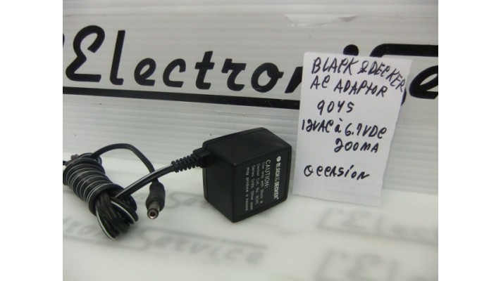 Black and Decker 9045 120vac a 6.7vdc adapteur